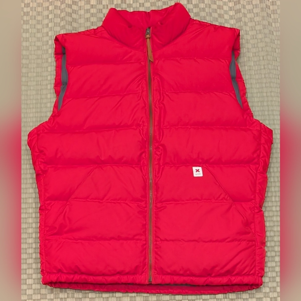 Best Made Co. Goose Down Puffer Vest Red Men's Size Medium